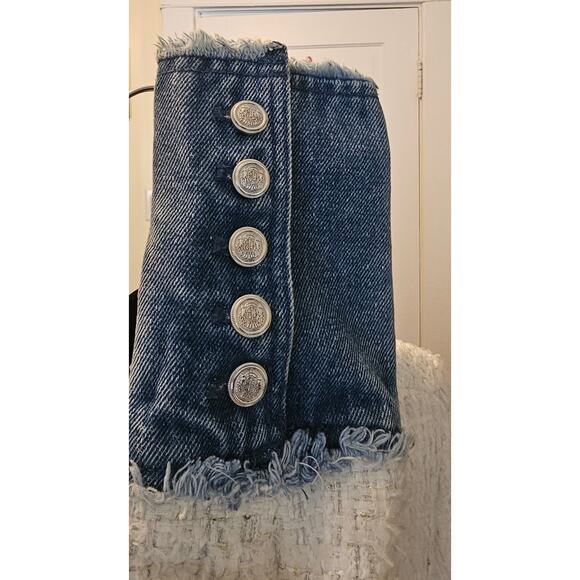 Nanette Lepore Jacket – Size Small – White Tweed with Denim Trim - Picture 8 of 10